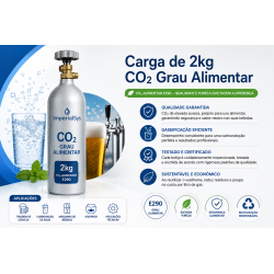 Carga de 2kg CO2 grau...