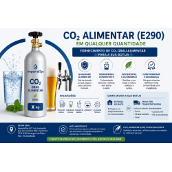 Carga CO₂ Alimentar até 1kg...
