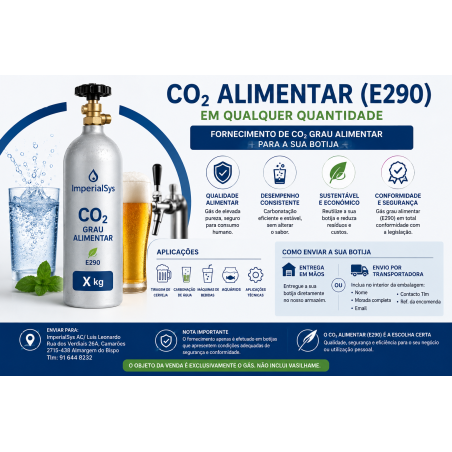 Carga CO₂ Alimentar 5kg (E290)