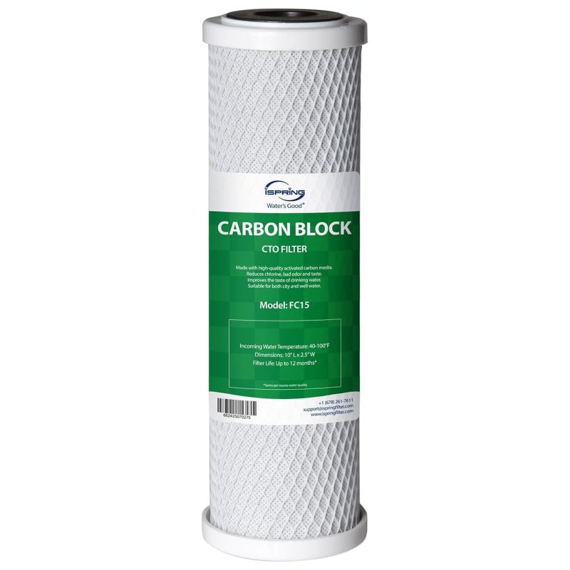 Cartucho Carbon Block 10" (CTO) – Carvão Ativado Alta Densidade