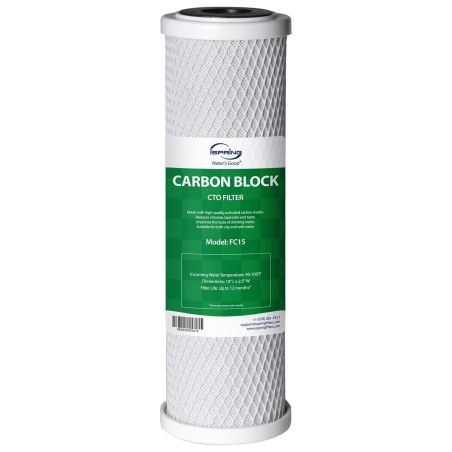 Cartucho Carbon Block 10" (CTO) – Carvão Ativado Alta Densidade