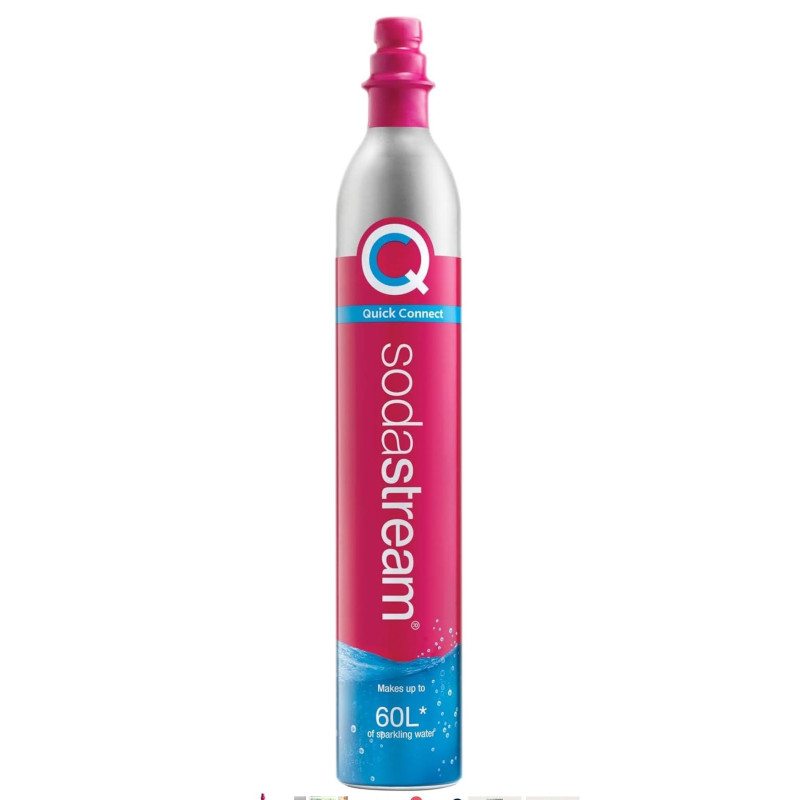 Botija CO2 425g Rosa - QuickConnect (Com Carga)