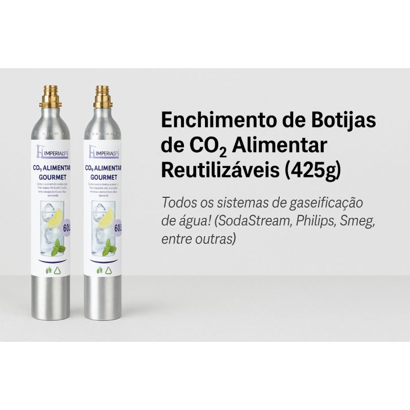 Enchimento botijas sodastream