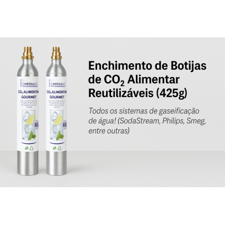 Enchimento botijas sodastream