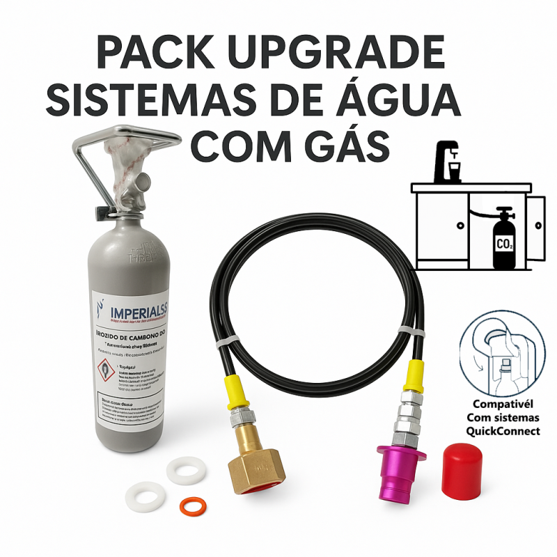 Pack Upgrade CO₂ para Sistemas de Água com Gás – Compatível com QuickConnect