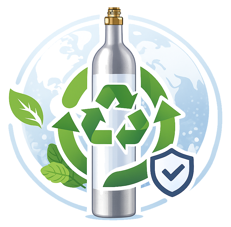 Reciclagem de Botijas CO₂ ImperialSys